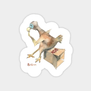 Dodo thinks outside the box Sticker